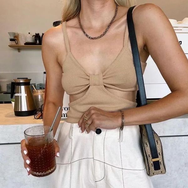 women's tanks & camis women bow detail hollow out top, White
women's tanks & camis women bow detail hollow out top, White