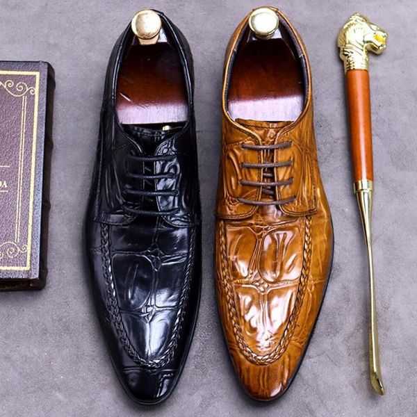 dress shoes vintage genuine leather handmade men's wedding oxfords pointed toe laces man formal flats retro derby office fwl286, Black
dress shoes vintage genuine leather handmade men's wedding oxfords pointed toe laces man formal flats retro derby office fwl286, Black
