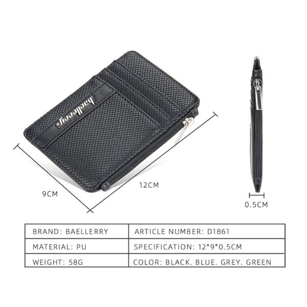 card holders men slim pu leather holder cards case pocket wallet organizer 066f, Brown;gray
card holders men slim pu leather holder cards case pocket wallet organizer 066f, Brown;gray
