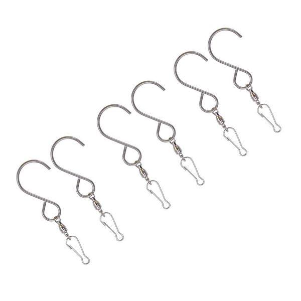 hooks & rails 6pcs stainless steel s-shaped hook 360°rotating wind bell practical lantern bird cage hanging for outdoor outsid
hooks & rails 6pcs stainless steel s-shaped hook 360°rotating wind bell practical lantern bird cage hanging for outdoor outsid