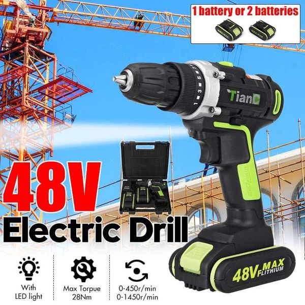 professiona electric drills 48v cordless drill 28nm screwdriver with rechargeable lithium-ion battery mini power dril
professiona electric drills 48v cordless drill 28nm screwdriver with rechargeable lithium-ion battery mini power dril