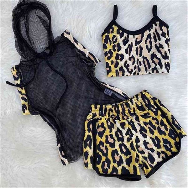 2-7y fashion toddler kids girls clothes sets 3pcs mesh sleeveless vest hooded net leopard shorts outfit, White
2-7y fashion toddler kids girls clothes sets 3pcs mesh sleeveless vest hooded net leopard shorts outfit, White