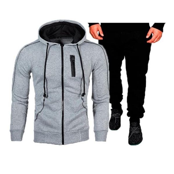 men's tracksuits 2021 tracksuit men 2 pieces set sweatshirt + sweatpants sportswear zipper hoodies casual mens clothing ropa hombre siz, Gray
men's tracksuits 2021 tracksuit men 2 pieces set sweatshirt + sweatpants sportswear zipper hoodies casual mens clothing ropa hombre siz, Gray