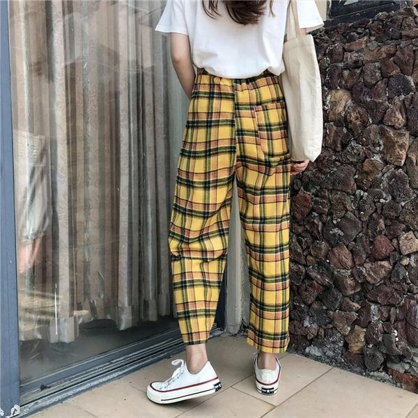 vintage paid trousers harajuku elastics women pant high waist summer causal drawstring straight, Black;white
vintage paid trousers harajuku elastics women pant high waist summer causal drawstring straight, Black;white