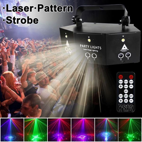 9-eye laser projector disco partys light voice control led special effects dmx512 controller for holiday party bar decoration strings