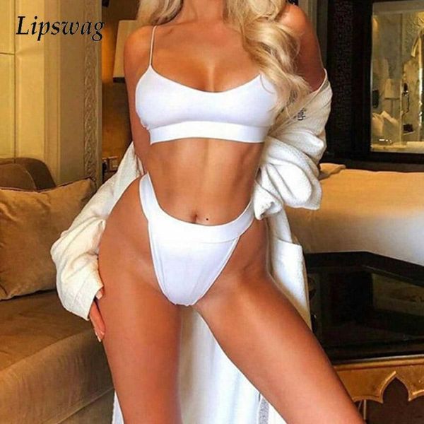 women's swimwear two piece solid color push up beach wear suit fashion split high waist low collar bikini summer brazilian biquini, White;black
women's swimwear two piece solid color push up beach wear suit fashion split high waist low collar bikini summer brazilian biquini, White;black
