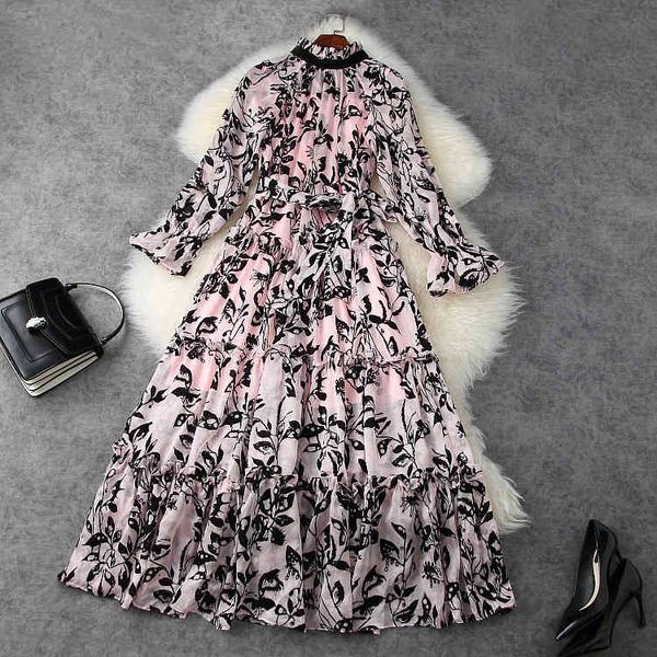 dresses spring women vintage flock print long sleeve large swing party casual runway vestido, Black;gray
dresses spring women vintage flock print long sleeve large swing party casual runway vestido, Black;gray