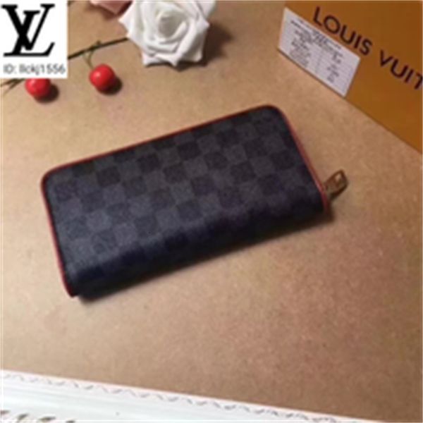 designer luxury cucw n63305 black grid red lining zipper wallet men real leather long chain wallets compact purse clutches brand evening key, Red;black
designer luxury cucw n63305 black grid red lining zipper wallet men real leather long chain wallets compact purse clutches brand evening key, Red;black