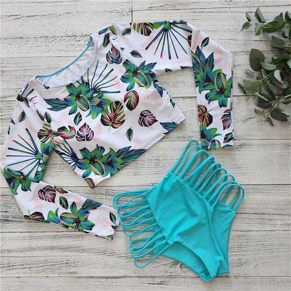 2021 long sleeve bikinis women swimsuit green leaves print bathing suits beachwear brazilian bikini set biquini female 210319, White;black
2021 long sleeve bikinis women swimsuit green leaves print bathing suits beachwear brazilian bikini set biquini female 210319, White;black