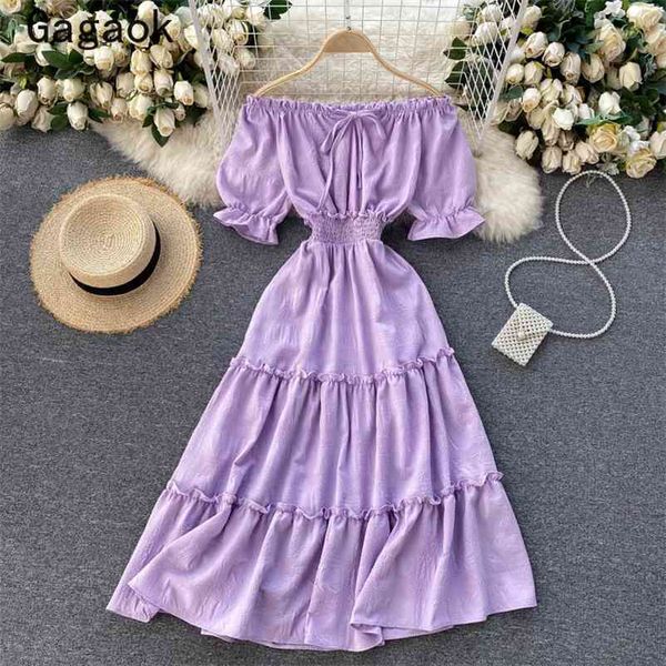 dresses women summer slash neck puff sleeve edible tree fungus vintage fashion dress korean chic solid vestidos 210531, Black;gray
dresses women summer slash neck puff sleeve edible tree fungus vintage fashion dress korean chic solid vestidos 210531, Black;gray