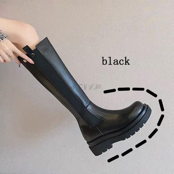 boots 2021 autumn women soft leather knee high thick bottom woman long fashion waterproof round toe footwear 35-43, Black
boots 2021 autumn women soft leather knee high thick bottom woman long fashion waterproof round toe footwear 35-43, Black
