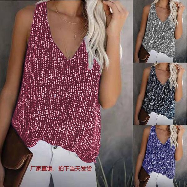 ursuper 2021 summer loose casual v neck printed color sleeveless vest t-shirt women's clothing, White
ursuper 2021 summer loose casual v neck printed color sleeveless vest t-shirt women's clothing, White