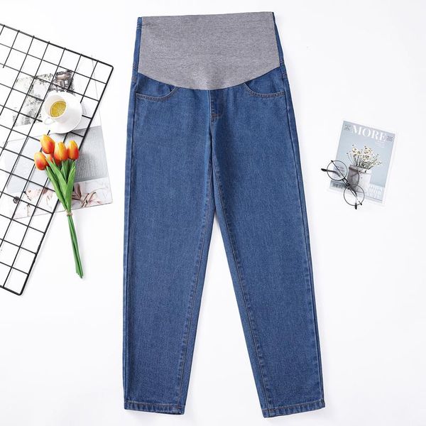 maternity bottoms 2021 autumn belly jeans high waist abdomen straight canister pencil pants haroun denim pregnant woman blue, White
maternity bottoms 2021 autumn belly jeans high waist abdomen straight canister pencil pants haroun denim pregnant woman blue, White