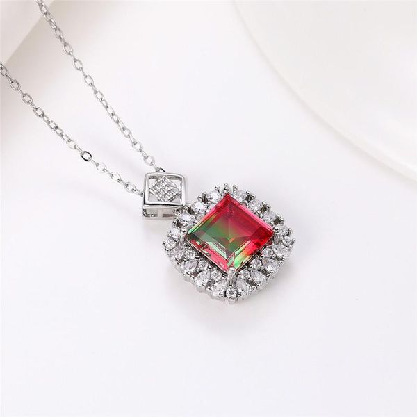 pendant necklaces huitan elegant female necklace for evening/dance party gorgeous colorful cubic zirconia fashion versatile women jewelry, Silver
pendant necklaces huitan elegant female necklace for evening/dance party gorgeous colorful cubic zirconia fashion versatile women jewelry, Silver