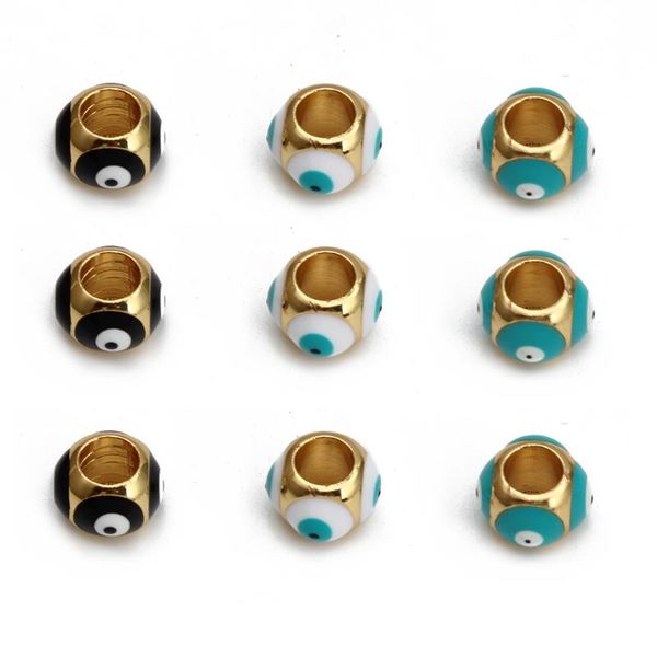 charms meibeads 8mm*6mm lucky eye spacer beads for jewelry making diy turkish bracelet necklace fashion copper evil accessory 2021, Bronze;silver
charms meibeads 8mm*6mm lucky eye spacer beads for jewelry making diy turkish bracelet necklace fashion copper evil accessory 2021, Bronze;silver