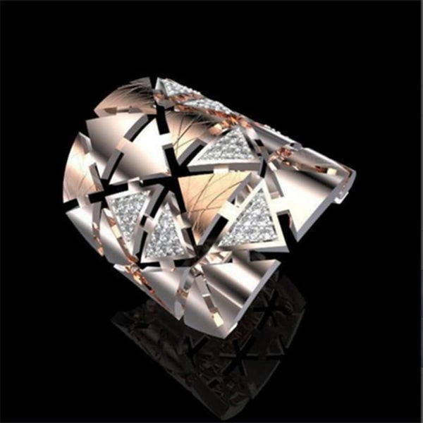 wedding rings trendy rose gold two-tone geometric triangle women's ring for party engagement jewelry 2021 copper accessories size 6-10, Slivery;golden
wedding rings trendy rose gold two-tone geometric triangle women's ring for party engagement jewelry 2021 copper accessories size 6-10, Slivery;golden