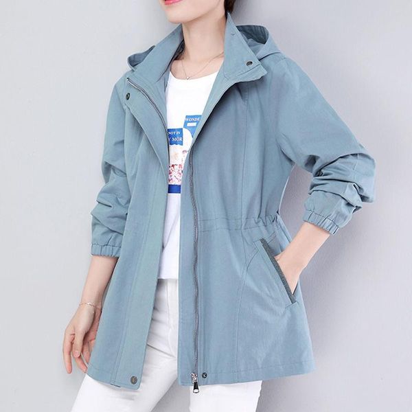 women's trench coats there are lining spring windbreaker long 2021 hooded casual large size female coat fashion clothing, Tan;black
women's trench coats there are lining spring windbreaker long 2021 hooded casual large size female coat fashion clothing, Tan;black