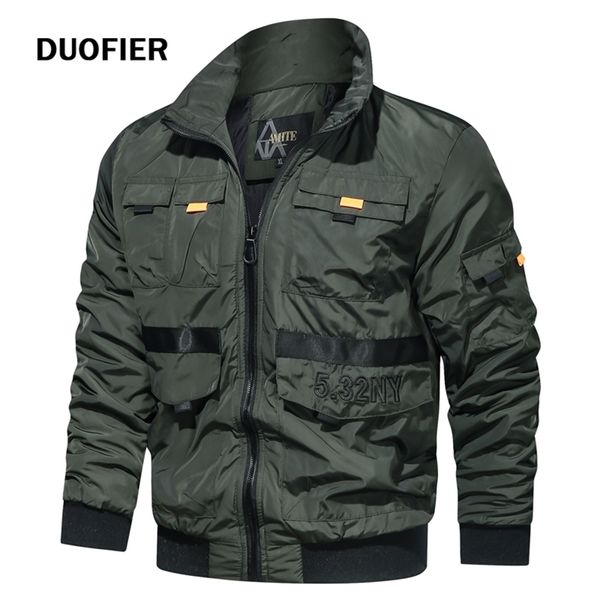 men jackets zipper bomber green coat male windbreaker outdoor military fashion clothing autumn 210811, Black;brown
men jackets zipper bomber green coat male windbreaker outdoor military fashion clothing autumn 210811, Black;brown