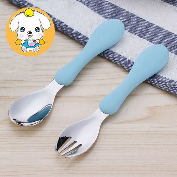 forks children spoon portable silicone handle stainless steel fork safety baby feeding eating training spork kids tableware(
forks children spoon portable silicone handle stainless steel fork safety baby feeding eating training spork kids tableware(