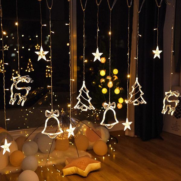 party decoration smaraad 3.5m led star deer tree bell christmas garland fairy curtain string lights for home year wedding
party decoration smaraad 3.5m led star deer tree bell christmas garland fairy curtain string lights for home year wedding