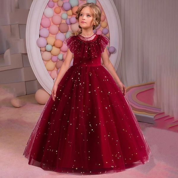 girl's dresses 2021 pageant star applique girl dress wedding kids bridesmaid for children costume lace long princess retro clothes, Red;yellow
girl's dresses 2021 pageant star applique girl dress wedding kids bridesmaid for children costume lace long princess retro clothes, Red;yellow