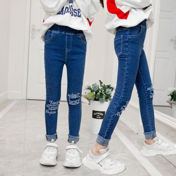 teenage children girls jeans 2021 fashion elastic waist denim pants kids skinny for girl ripped trousers clothes 4-13, Blue
teenage children girls jeans 2021 fashion elastic waist denim pants kids skinny for girl ripped trousers clothes 4-13, Blue