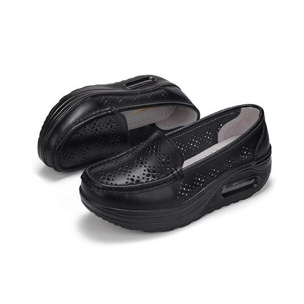 dress shoes 2021 summer hollow-out women's genuine leather air cushion hole single breathable shake, Black
dress shoes 2021 summer hollow-out women's genuine leather air cushion hole single breathable shake, Black