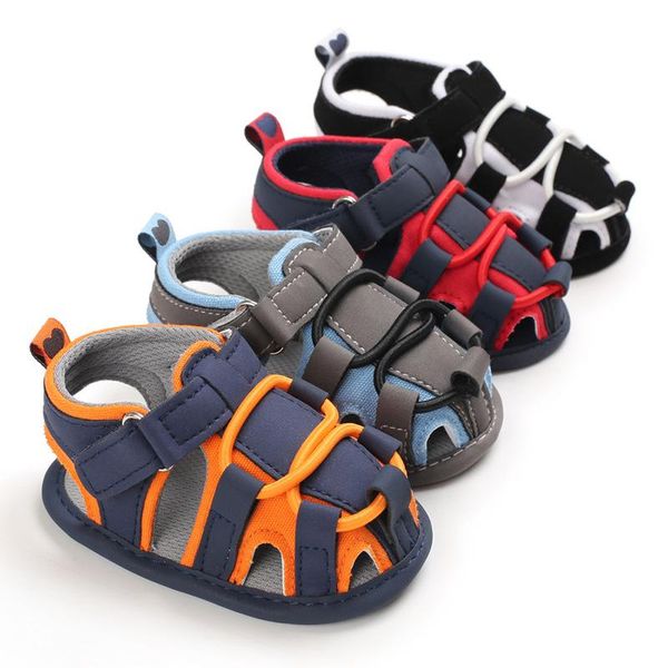 sandals 2021 infant toddler boy fashion color soft cotton summer baby shoes non-slip first walkers close toe protect, Black;red
sandals 2021 infant toddler boy fashion color soft cotton summer baby shoes non-slip first walkers close toe protect, Black;red