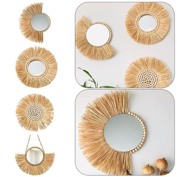 mirrors decorative wall acrylic hanging mirror moroccan straw wood beads pendant ornament bedroom art decor
mirrors decorative wall acrylic hanging mirror moroccan straw wood beads pendant ornament bedroom art decor