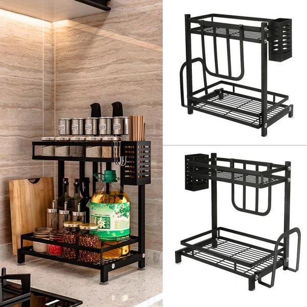 hooks & rails 2 layer kitchen spice organizer rack jar holder storage shelf slide cabinet cupboard punch-basket
hooks & rails 2 layer kitchen spice organizer rack jar holder storage shelf slide cabinet cupboard punch-basket