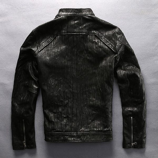slim fit men's motorcycle jacket black sheepskin lapel genuine leather men fashion fold real coat male & faux
slim fit men's motorcycle jacket black sheepskin lapel genuine leather men fashion fold real coat male & faux