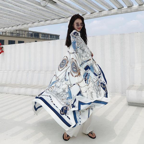 scarves sunscreen beach towel seaside scarf joker summer thin super shawl dual-purpose women's, Blue;gray
scarves sunscreen beach towel seaside scarf joker summer thin super shawl dual-purpose women's, Blue;gray
