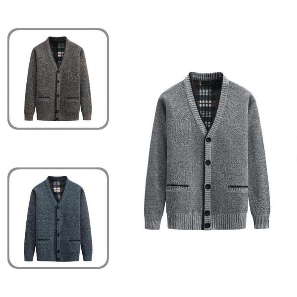 men's sweaters handsome men sweater vintage jacket stretchy thickened fleece lining solid color cardigan, White;black
men's sweaters handsome men sweater vintage jacket stretchy thickened fleece lining solid color cardigan, White;black