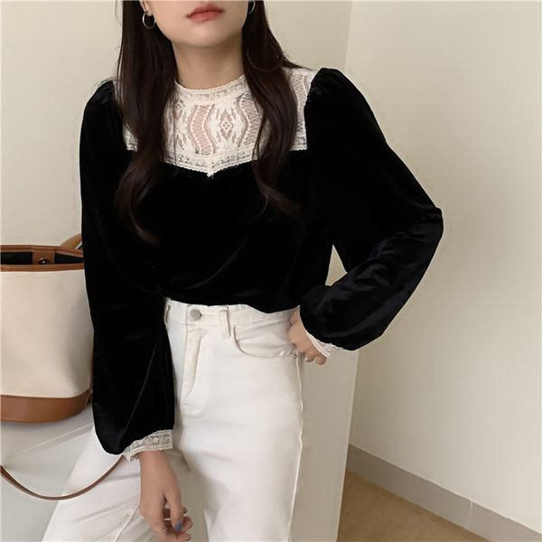 comelfrench patchwork casual lace stylish gentle ol all match loose brief streetwear chic women blouses 210515, White
comelfrench patchwork casual lace stylish gentle ol all match loose brief streetwear chic women blouses 210515, White