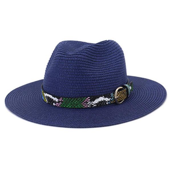 straw hats men women solid wide brim belt band leopard khaki black sun summer spring classic formal casual hat, Blue;gray
straw hats men women solid wide brim belt band leopard khaki black sun summer spring classic formal casual hat, Blue;gray