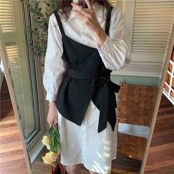 solid loose fashion chic elegant office lady shirts+tank two piece suits sets 210525, White
solid loose fashion chic elegant office lady shirts+tank two piece suits sets 210525, White