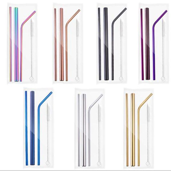 drinking straws reusable metal set with cleaner brush 304 stainless steel straw milk drinkware bar party accessory
drinking straws reusable metal set with cleaner brush 304 stainless steel straw milk drinkware bar party accessory