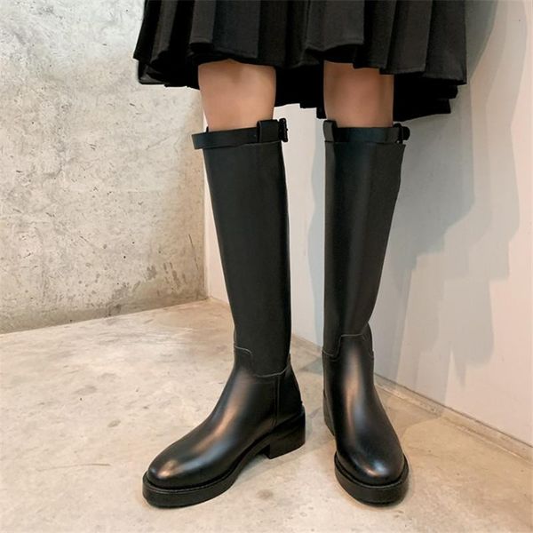boots women's cow leather round toe riding equestrian luxury zipper buckle straps heel knight, Black
boots women's cow leather round toe riding equestrian luxury zipper buckle straps heel knight, Black