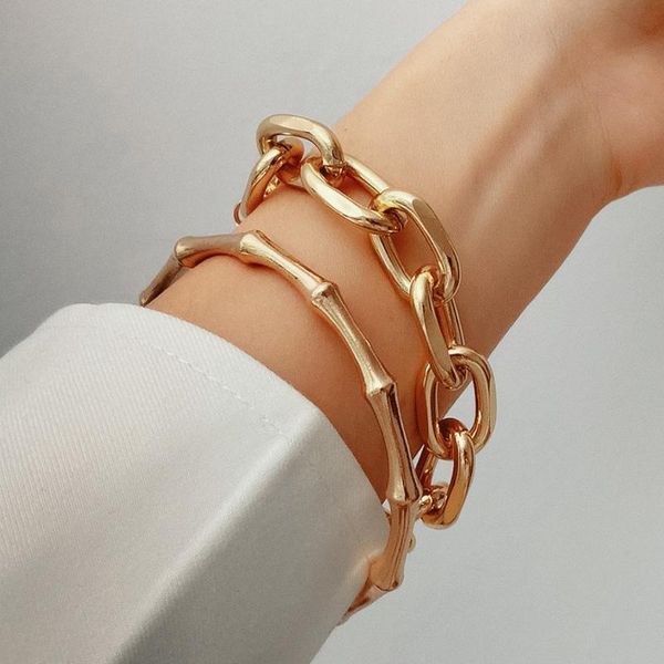 link, chain 2021 punk heavy metal lock pendant bracelet female hip hop rock thick geometric bangles jewelry, Black
link, chain 2021 punk heavy metal lock pendant bracelet female hip hop rock thick geometric bangles jewelry, Black