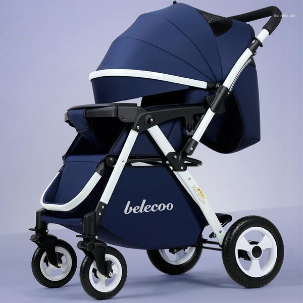 

portable baby stroller folding travel pram can sit recline carriage anti-vibration born infant for 0~3y1