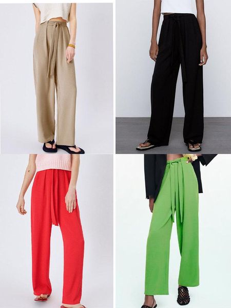 women's pants & capris za high-class sense of fashion atmosphere long-leg ratio wide-leg stretch high-waist lace-up drape, Black;white
women's pants & capris za high-class sense of fashion atmosphere long-leg ratio wide-leg stretch high-waist lace-up drape, Black;white