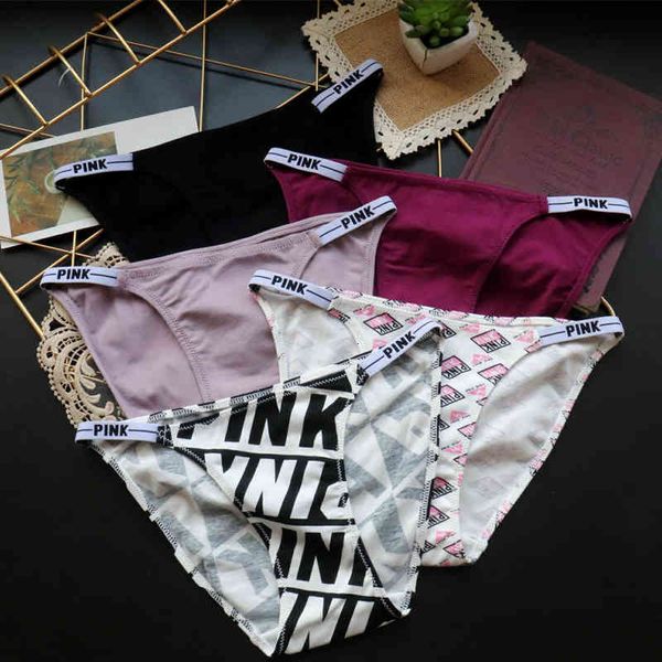 fashion designer panties pink cotton printed letter ribbon underwear low waist and buttocks women's breathable, Black;pink
fashion designer panties pink cotton printed letter ribbon underwear low waist and buttocks women's breathable, Black;pink