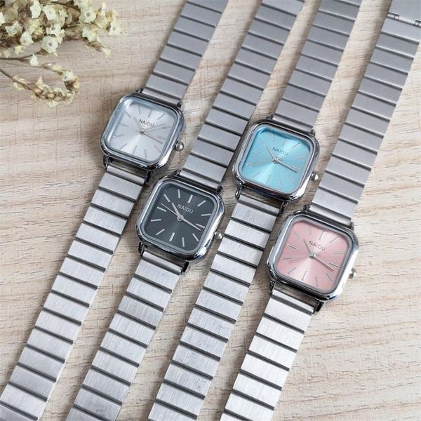 wristwatches minimalize stainless steel women watches fashion casual square ladeis quartz simple silver female watch gifts w9847, Slivery;brown
wristwatches minimalize stainless steel women watches fashion casual square ladeis quartz simple silver female watch gifts w9847, Slivery;brown