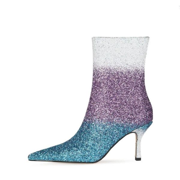 boots mkkhou short women 2021 winter symphony sequins pointed mid-tube mid-heel fashion large size 34-45, Black
boots mkkhou short women 2021 winter symphony sequins pointed mid-tube mid-heel fashion large size 34-45, Black