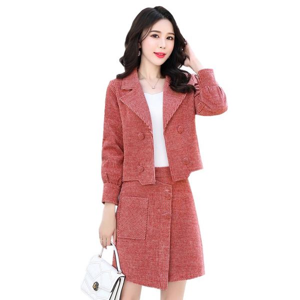 two piece dress autumn set women skirt office ladies blazer fashion slim woolen jacket + d3342, White
two piece dress autumn set women skirt office ladies blazer fashion slim woolen jacket + d3342, White