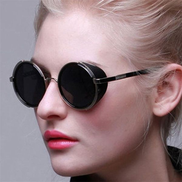 sunglasses classic vintage steampunk style round men women brand designer retro pc frame colorful lens sun glasses eyewear, White;black
sunglasses classic vintage steampunk style round men women brand designer retro pc frame colorful lens sun glasses eyewear, White;black