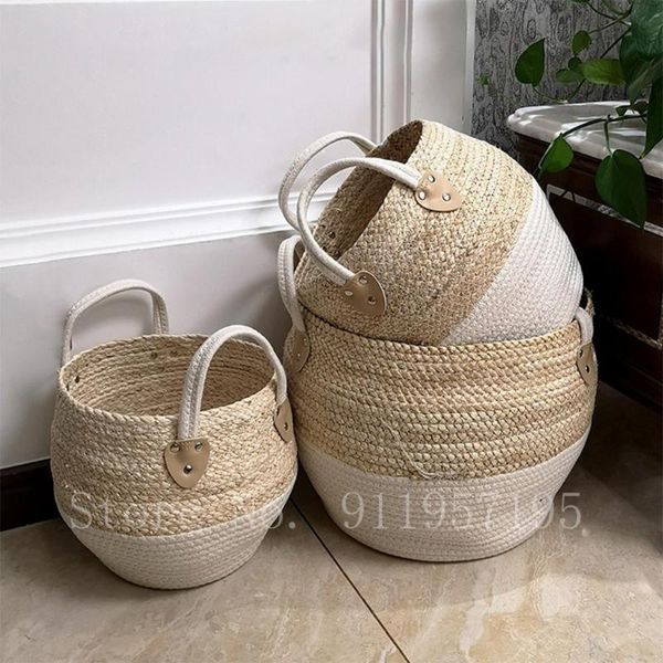 storage baskets woven basket cotton rope decorative for toy baby laundry plant with handle
storage baskets woven basket cotton rope decorative for toy baby laundry plant with handle