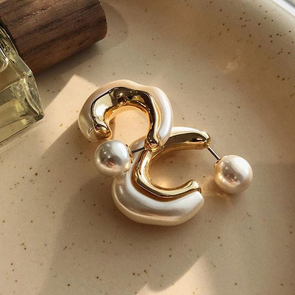 hoop & huggie korean fashion gothic design sense pearl earrings for women 2021 jewelry classic luxury party unusual girl accessories, Golden;silver
hoop & huggie korean fashion gothic design sense pearl earrings for women 2021 jewelry classic luxury party unusual girl accessories, Golden;silver
