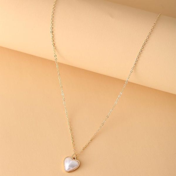 chains vintage simulation pearl heart pendant necklace jewelry for women girls simple fashion gold color chain necklaces jewellery 2021, Silver
chains vintage simulation pearl heart pendant necklace jewelry for women girls simple fashion gold color chain necklaces jewellery 2021, Silver