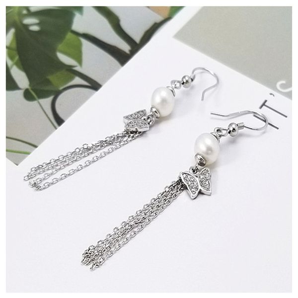 s925 sterling silver european and american classic simple long butterfly pearl stud earrings, ladies luxury jewelry gift, Golden;silver
s925 sterling silver european and american classic simple long butterfly pearl stud earrings, ladies luxury jewelry gift, Golden;silver